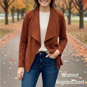 BB Dakota Rust Suede Blazer